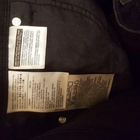 Levi's 505  Straight Leg BLACK Size 10 - Picture 10 of 15